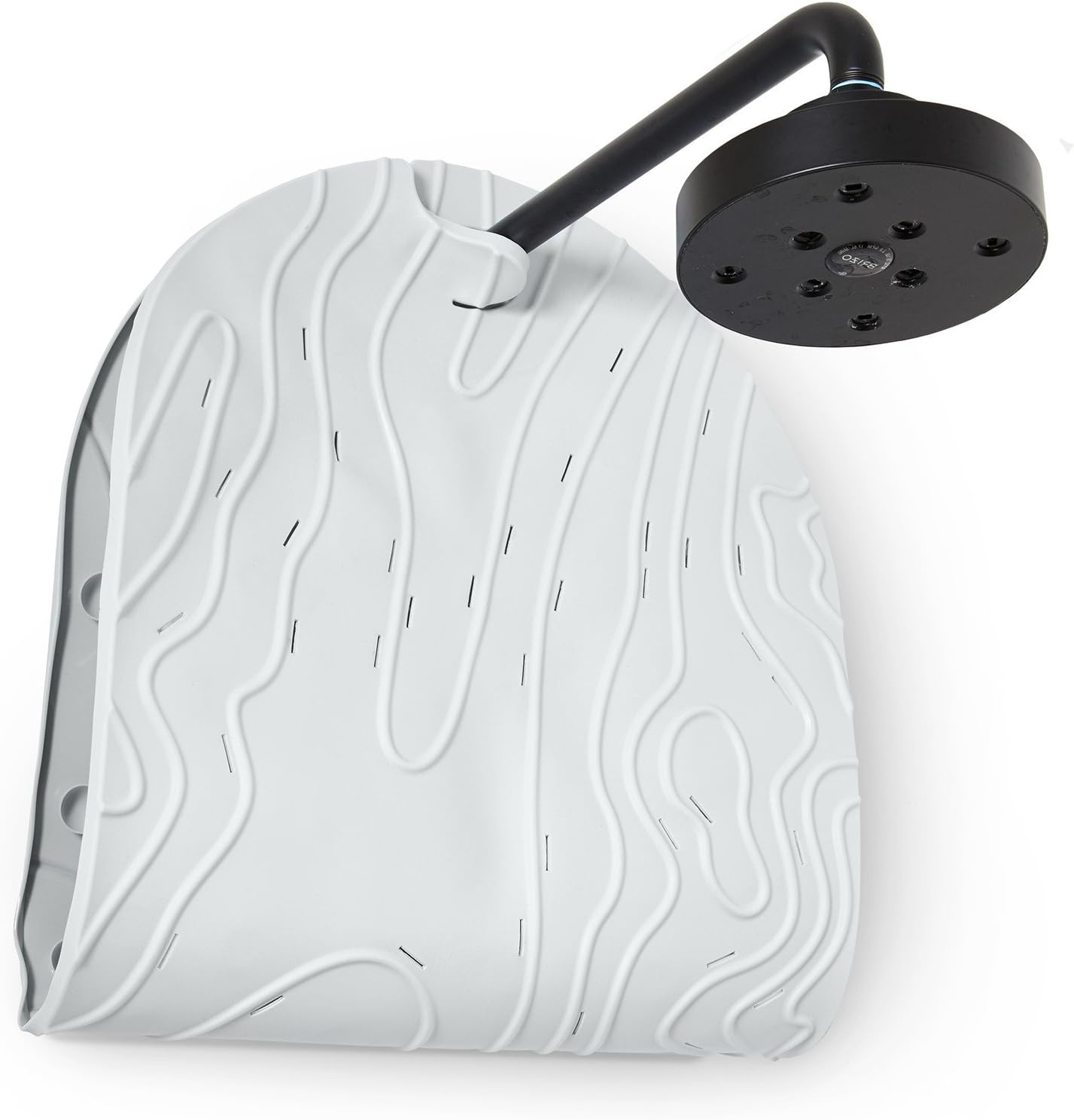 image:imageBoon B11192 RIPPLE Textured Non Slip Baby Bath Tub Mat with Hanging Hook and Drain Holes BlueGriffle