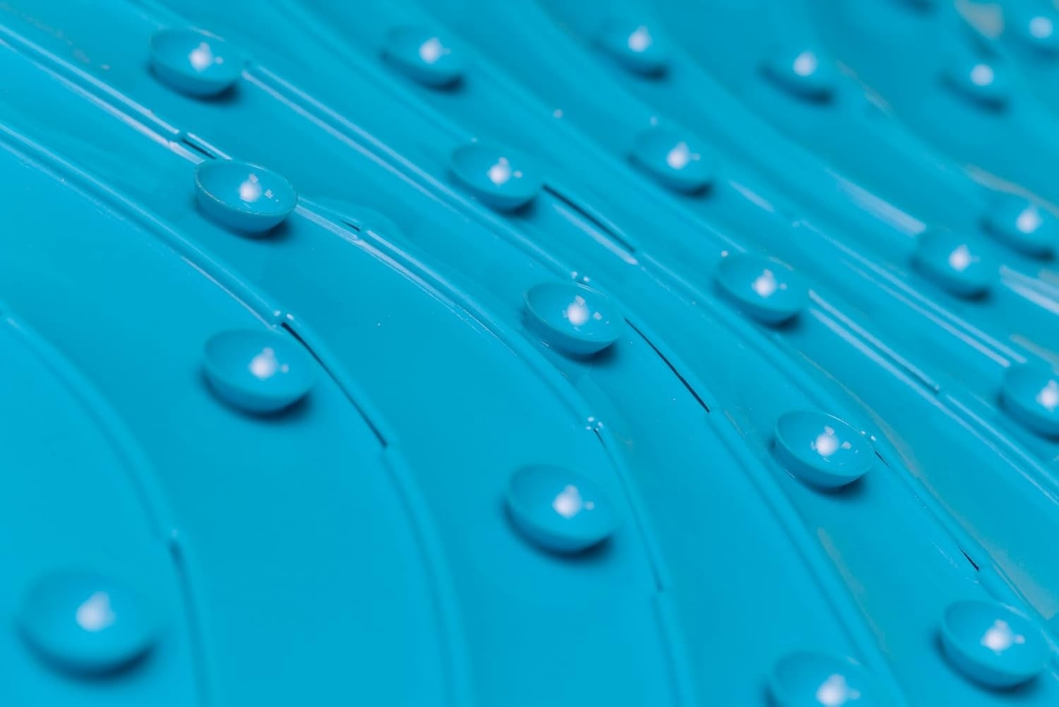 image:imageBoon B11192 RIPPLE Textured Non Slip Baby Bath Tub Mat with Hanging Hook and Drain Holes BlueRipple