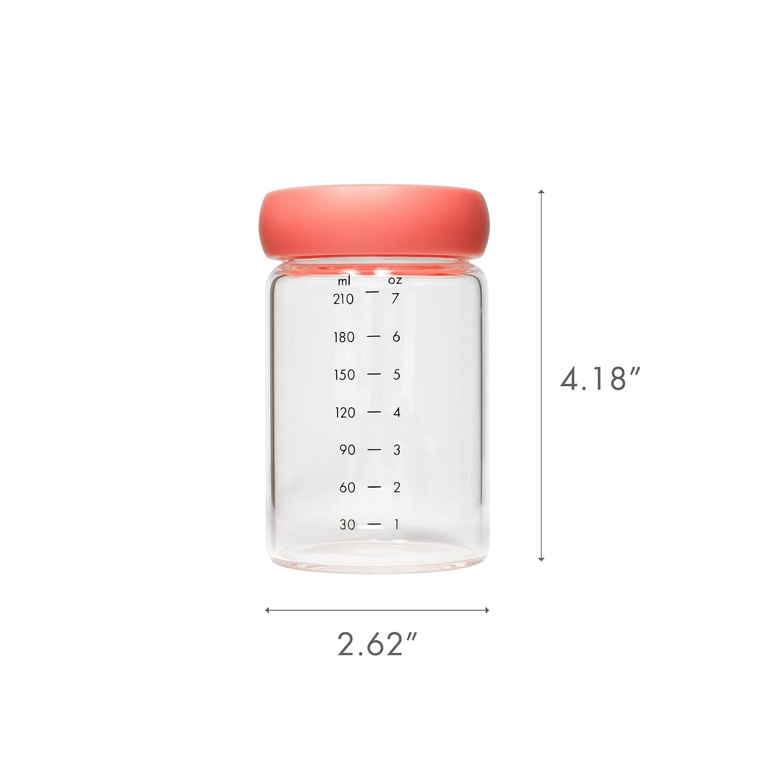 image:imageBoon Cache Glass Breastmilk Storage Bottles with Lids Leakproof Containers for Breastmilk Baby Food Formula and Snacks Freezer and Dishwasher Safe 8 Oz 3 Count