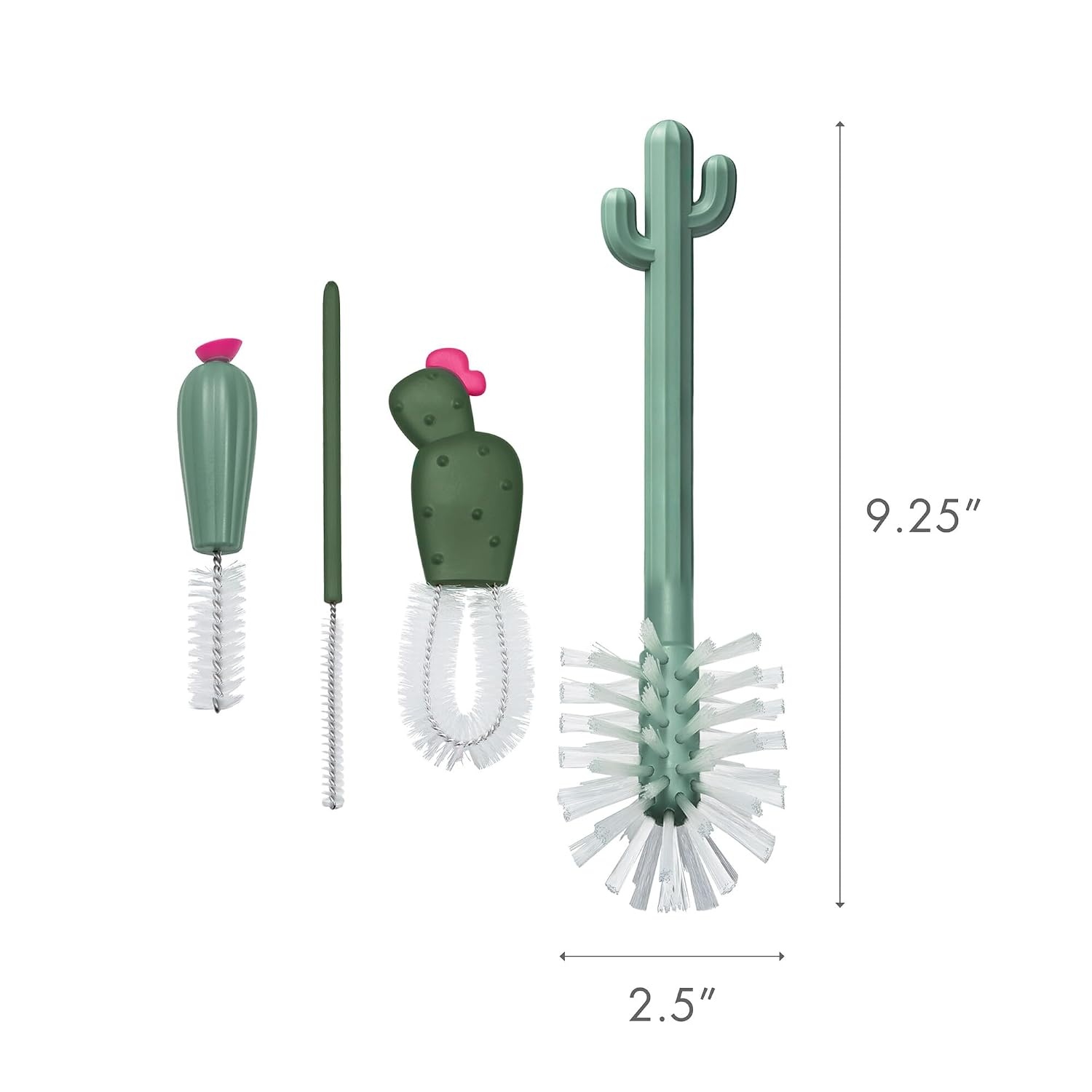 image:imageBoon Cacti Bottle Cleaning Brush Set Terracotta 4 Piece Set4 Piece Set