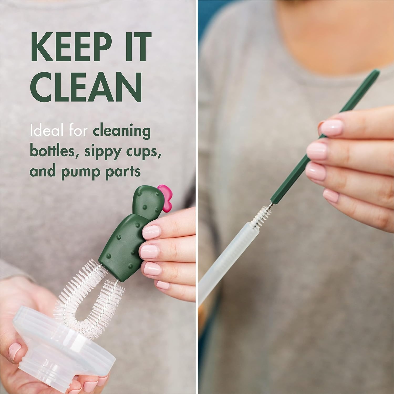 image:imageBoon Cacti Bottle Cleaning Brush Set Terracotta 4 Piece Set4 Piece Set Pack of 12