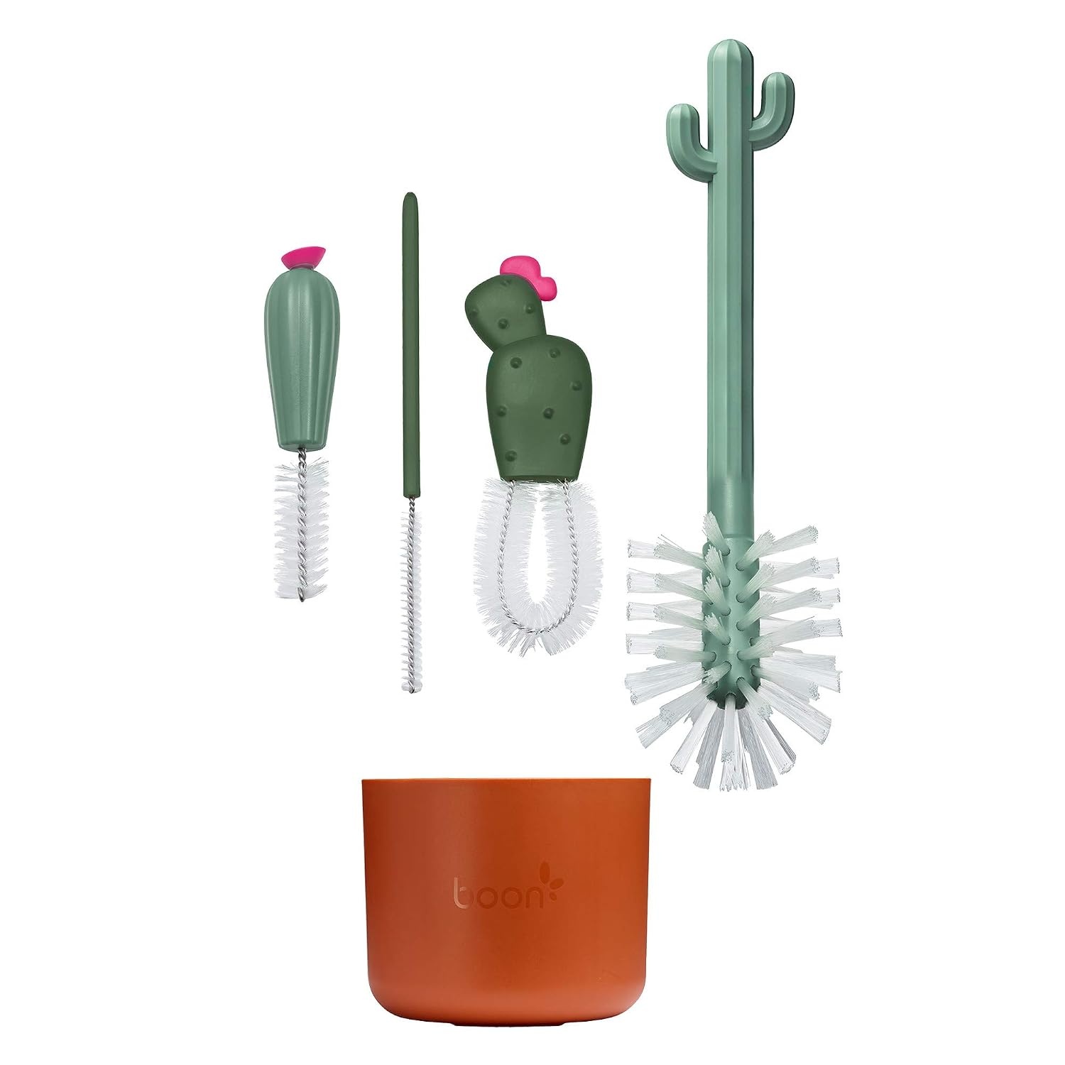 image:imageBoon Cacti Bottle Cleaning Brush Set Terracotta 4 Piece Set4 Piece Set Pack of 12