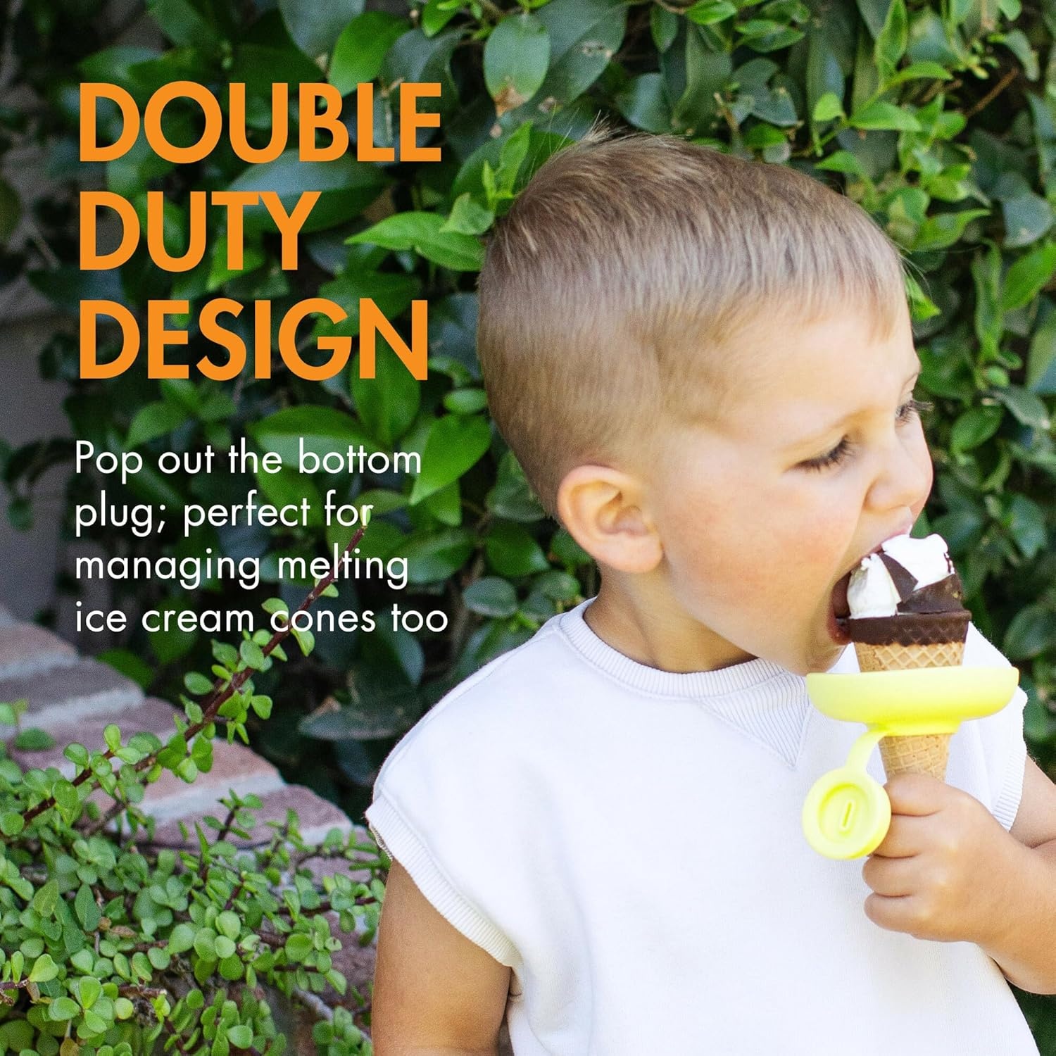 image:imageBoon Drizzle Silicone Ice Pop Holder Drip Catcher for Frozen Treats Dishwasher Safe Summer Kids and Toddler Essentials Includes 2 Travel Cases 4 Count