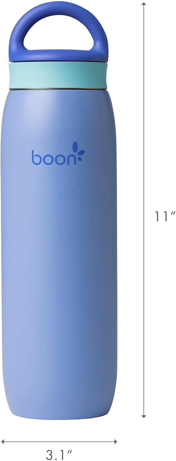 image:imageBoon Frosh Portable Breastmilk Chiller Insulated Stainless Steel Cooler and Storage Container Blue Keeps Milk Cold for up to 17 HoursBlue