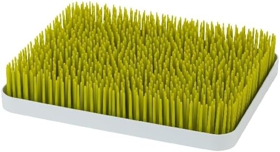 image:imageBoon Lawn Countertop Baby Bottle Drying Rack with Antimicrobial Tray Spring Green Bottle Rack and Organizer Baby Feeding Essentials 135 x 11 x 25 1 CountGreen