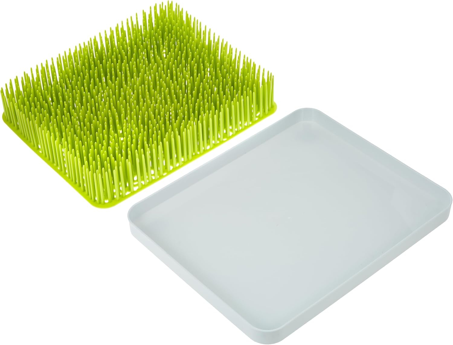 image:imageBoon Lawn Countertop Baby Bottle Drying Rack with Antimicrobial Tray Spring Green Bottle Rack and Organizer Baby Feeding Essentials 135 x 11 x 25 1 CountGreen