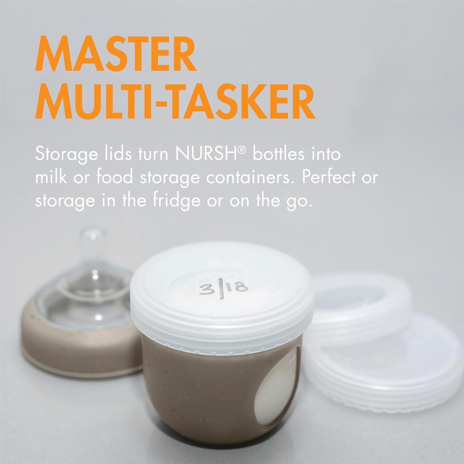 image:imageBoon Nursh Baby Bottle Gift Set Baby Feeding Essentials for New Moms Includes 4 Oz and 8 Oz Baby Bottles Storage Lids Fast Flow Nipples Storage Buns Straw Lid and Mod Baby Bottle Brush Set