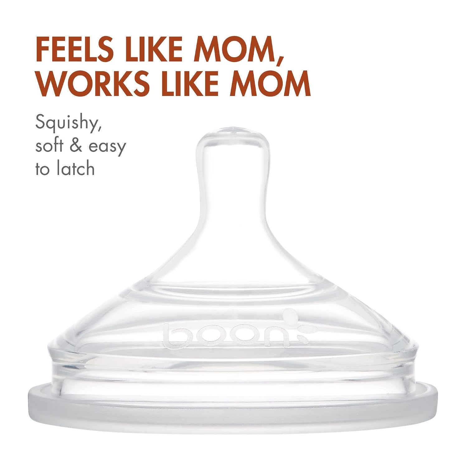image:imageBoon Nursh Bottles Medium Flow Silicone Baby Bottles Help Ease Colic Symptoms Formula and Breast Milk Only Touch Platinum FoodSafe Silicone Mint 36 Months 3 Count 8 OunceSpeckle
