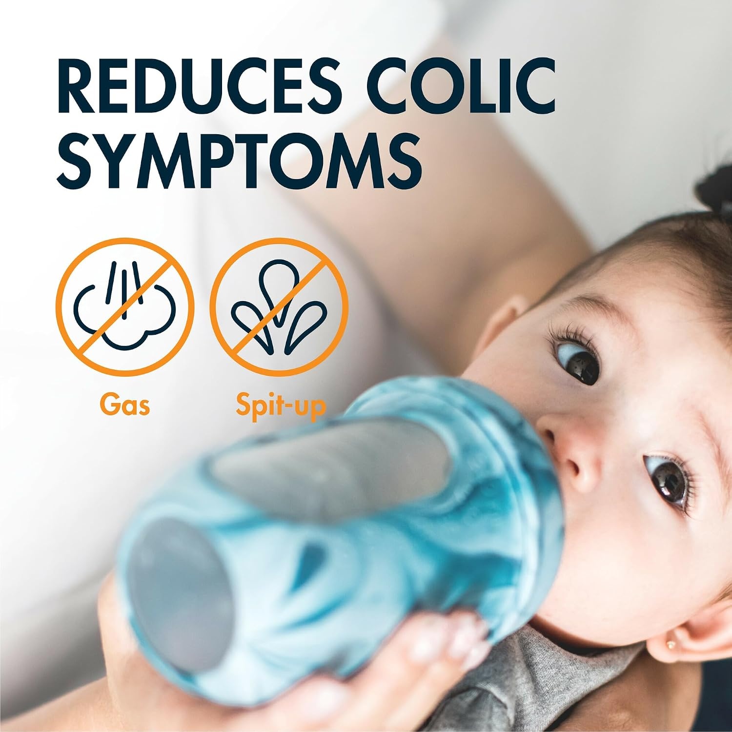 image:imageBoon Nursh Bottles Medium Flow Silicone Baby Bottles Help Ease Colic Symptoms Formula and Breast Milk Only Touch Platinum FoodSafe Silicone Mint 36 Months 3 Count 8 OunceTie Dye