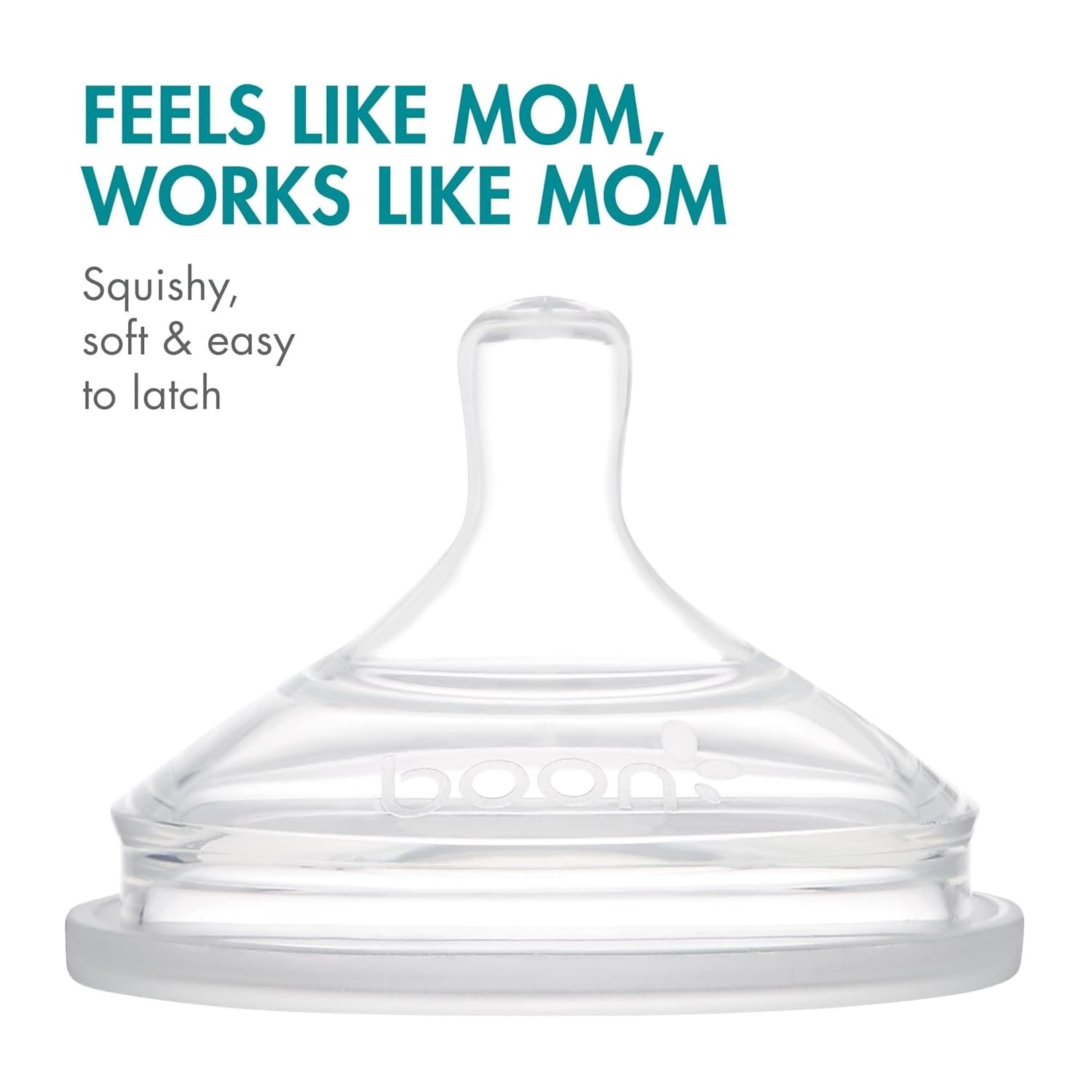 image:imageBoon Nursh Bottles Slow Flow Silicone Baby Bottles Help Ease Colic Symptoms Formula and Breast Milk Only Touch Platinum FoodSafe Silicone Pink 03 Months 3 Count 4 OunceBlue