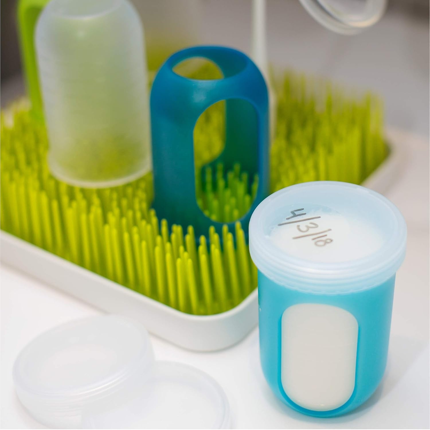 image:imageBoon Nursh Breast Milk Storage Lids Made for Boon Nursh Bottles Lids for Formula Travel Container Breastfeeding Essentials and Baby Feeding Supplies 3 Count