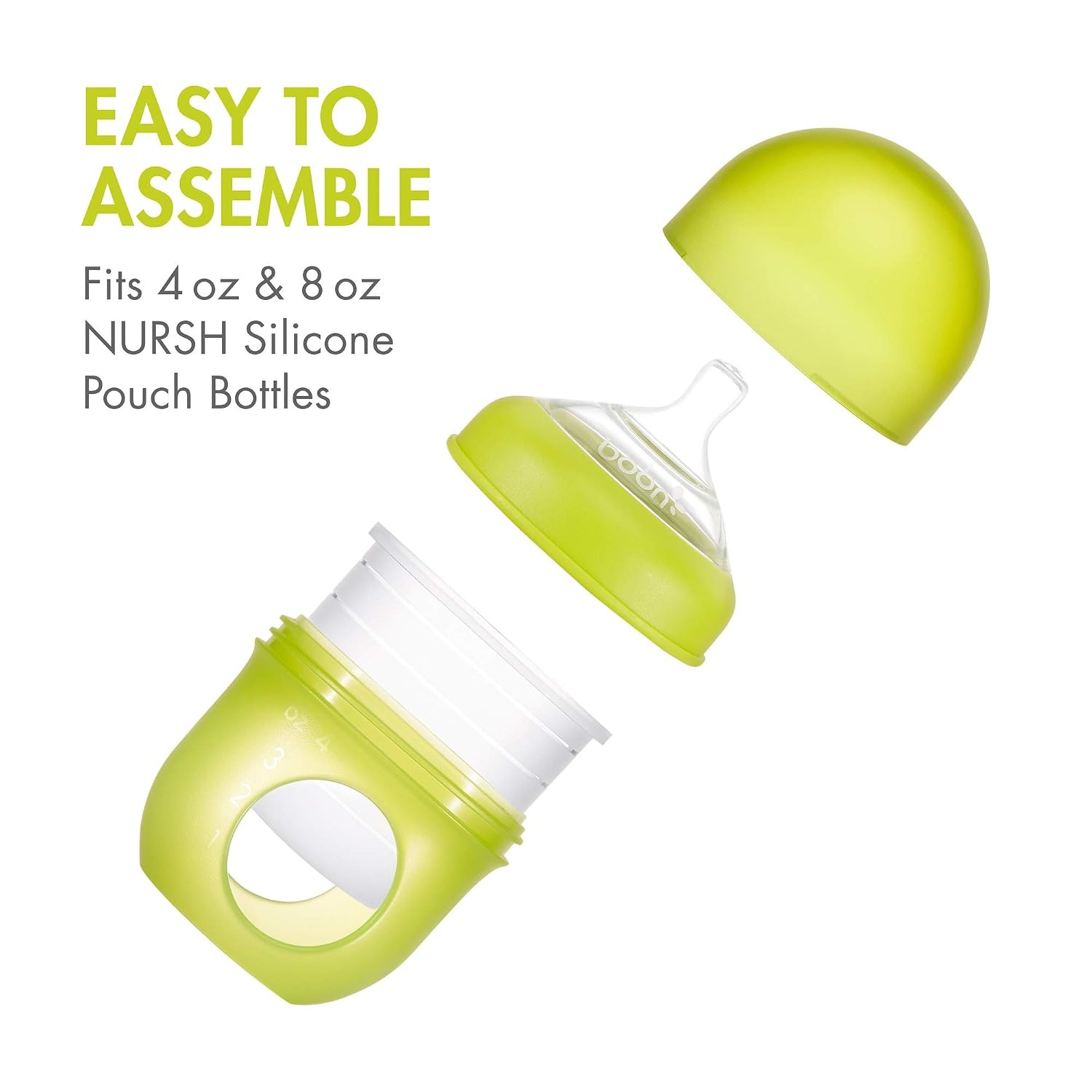 image:imageBoon Nursh Silicone Baby Bottle Nipples Bottle Nipples for Boon Nursh Baby Bottles Baby BottleFeeding Supplies Medium Flow Baby Bottle Nipples 3 Count3 Count Pack of 1