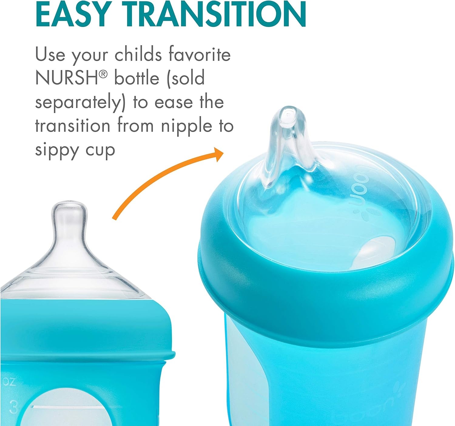 image:imageBoon Nursh Silicone Sippy Cup Lid Convertible Transitional Sippy Spouts for Nursh Baby Bottles Sippy Cup Lids for Babies Baby Feeding Supplies Ages 6 Months and Up 3 Count3 Count Pack of 12