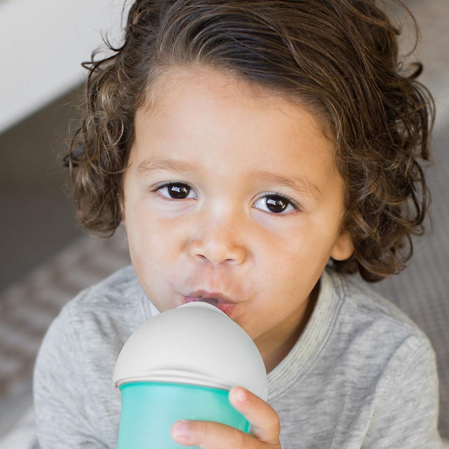 image:imageBoon Nursh Silicone Straw Sippy Cup Lid Conversion Top for Bottles Toddler Cup Top Changes Baby Bottles into Cups 2 Count2 Count Pack of 1