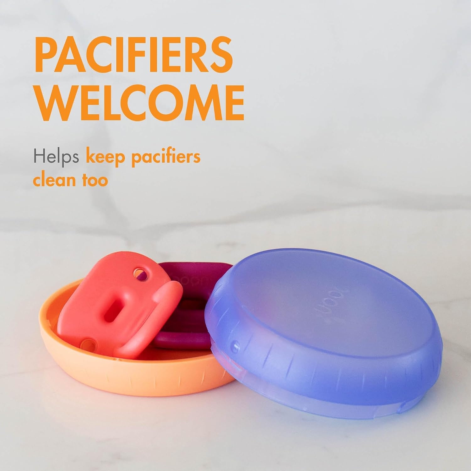 image:imageBoon Nursh Storage Buns Holds Boon Nursh Bottle Pouches Nipples and Pacifiers BottleFeeding Supplies Color Block 3 Count