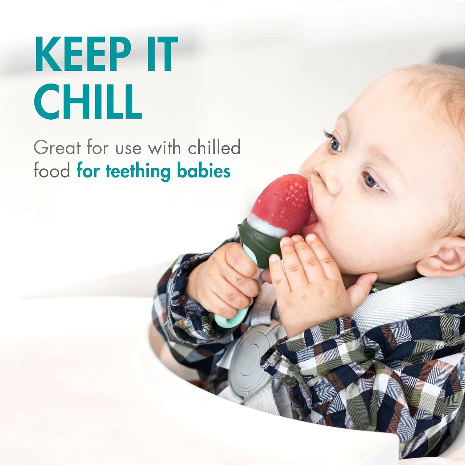 image:imageBoon Pulp Silicone Baby Fruit Feeder Soft Silicone Baby Feeding Fruit and Vegetable Baby Led Weaning Supplies Baby Feeding Essentials GreenMint 1 CountMintGreen