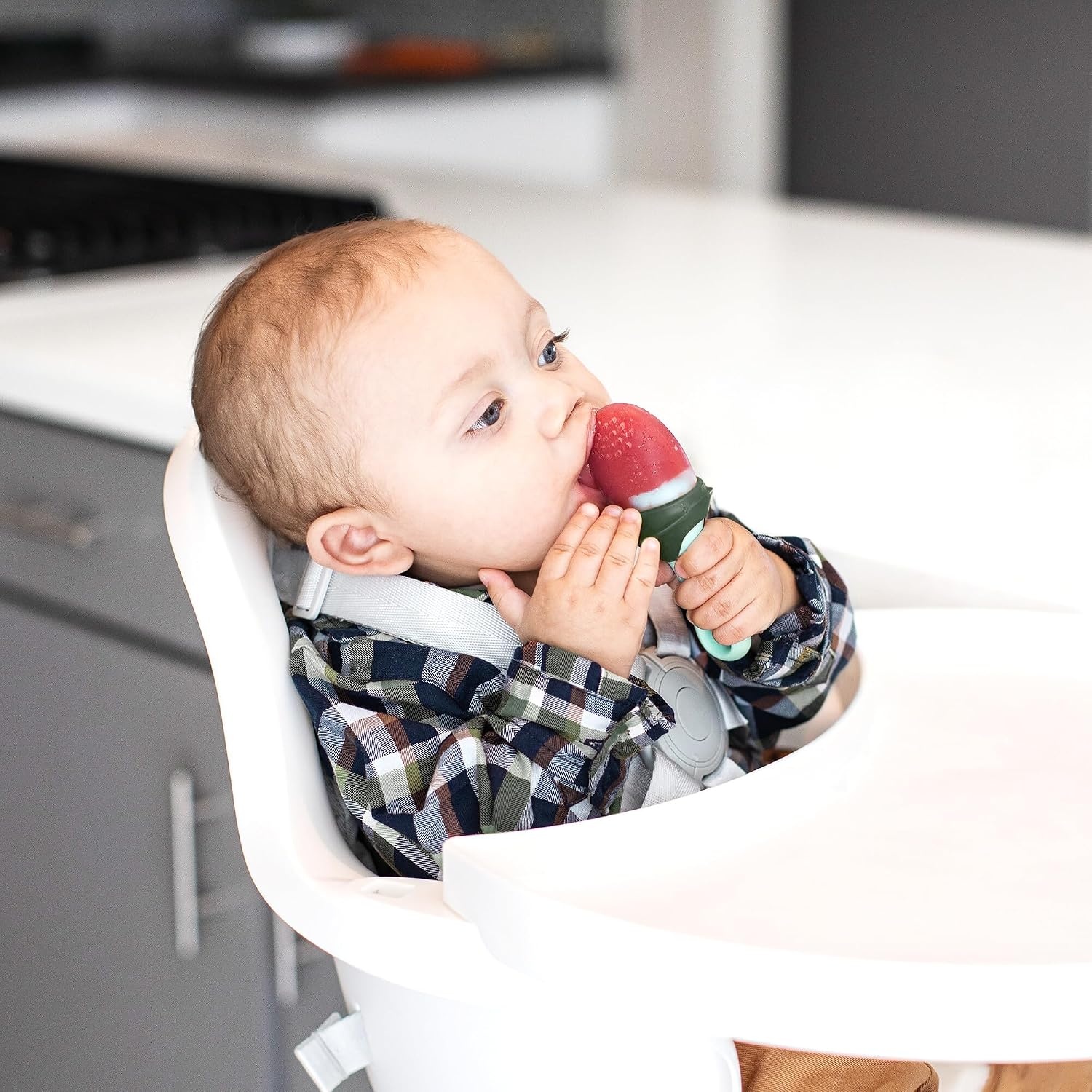 image:imageBoon Pulp Silicone Baby Fruit Feeder Soft Silicone Baby Feeding Fruit and Vegetable Baby Led Weaning Supplies Baby Feeding Essentials GreenMint 1 CountMintGreen