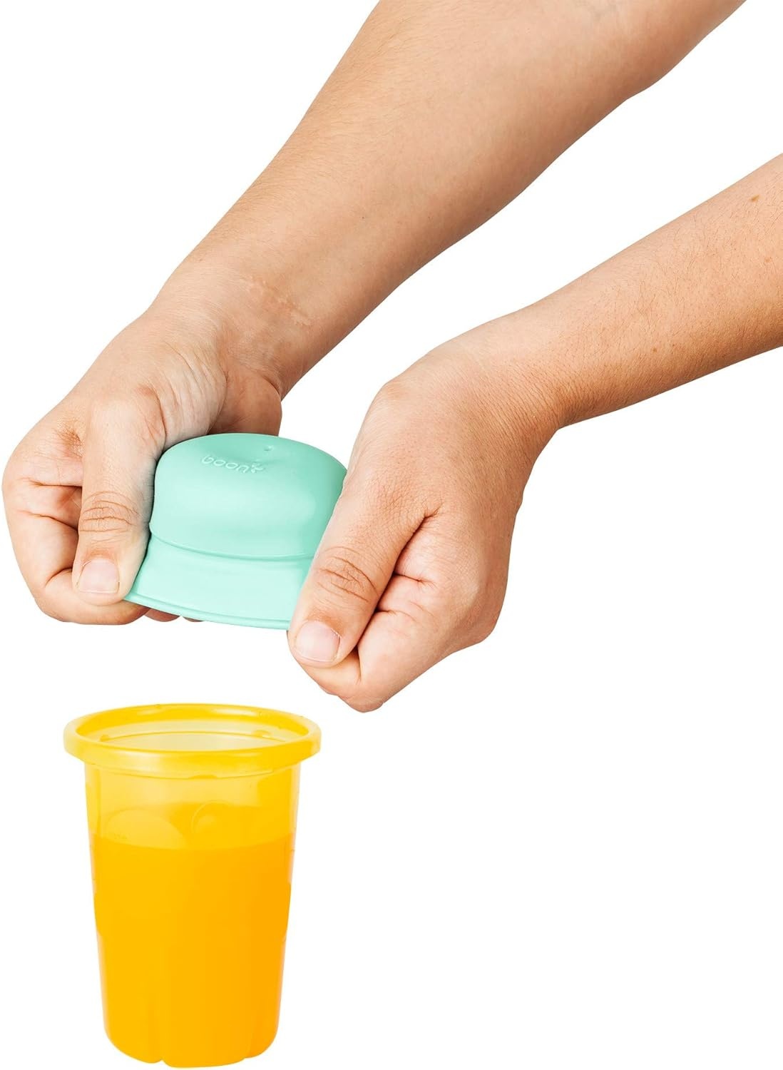 image:imageBoon SNUG Silicone Straw Sippy Cup Set of 3 Lids 3 Straws amp Toddler Cup Convert Kids Cups MintGreen