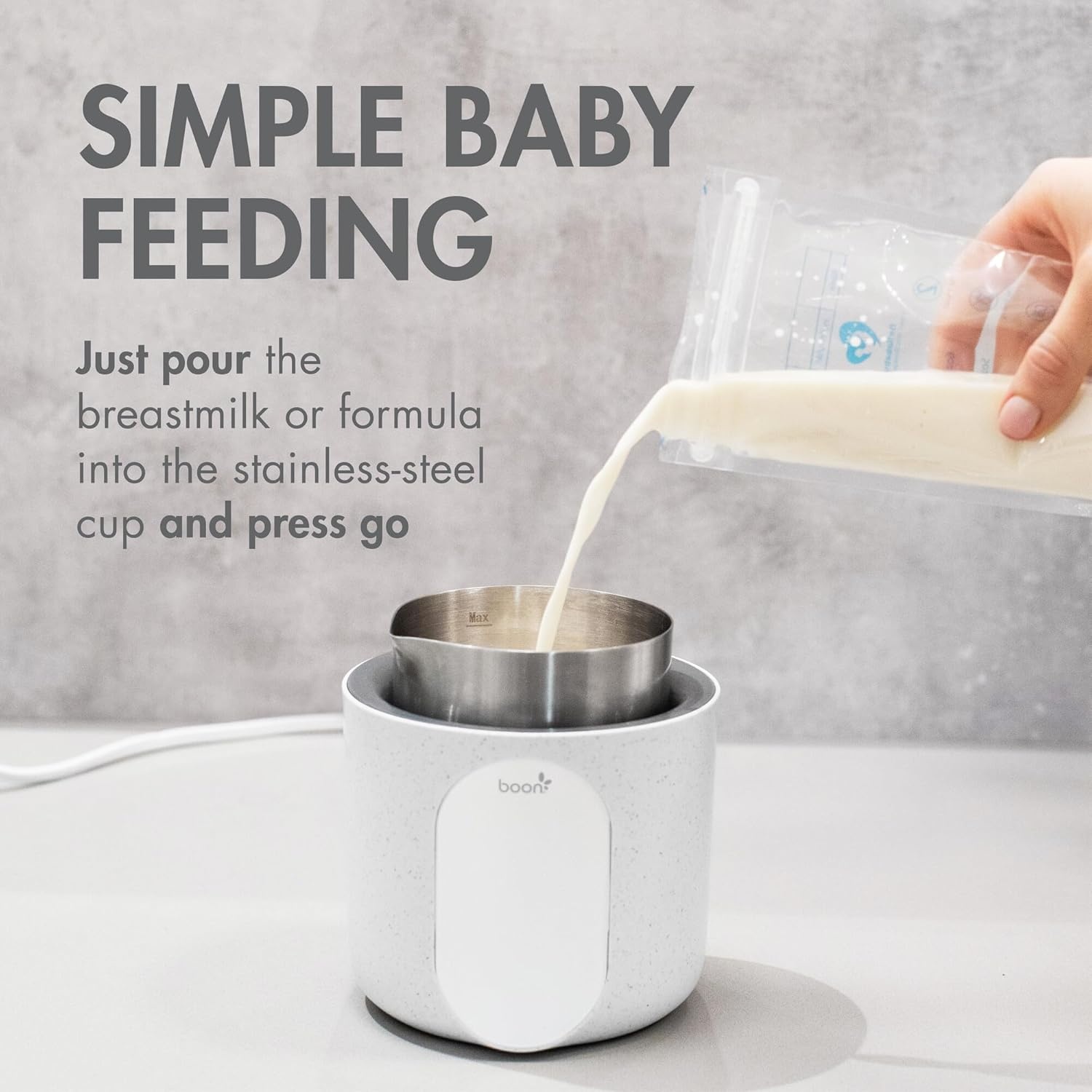 image:imageBoon Tempro Direct Heat Breastmilk Warmer Retains Nutrients in Baby Formula and Breastmilk Quick Liquid Warmer with Real Time Temp Reading Breastfeeding EssentialsDirect Heat Liquid Warmer