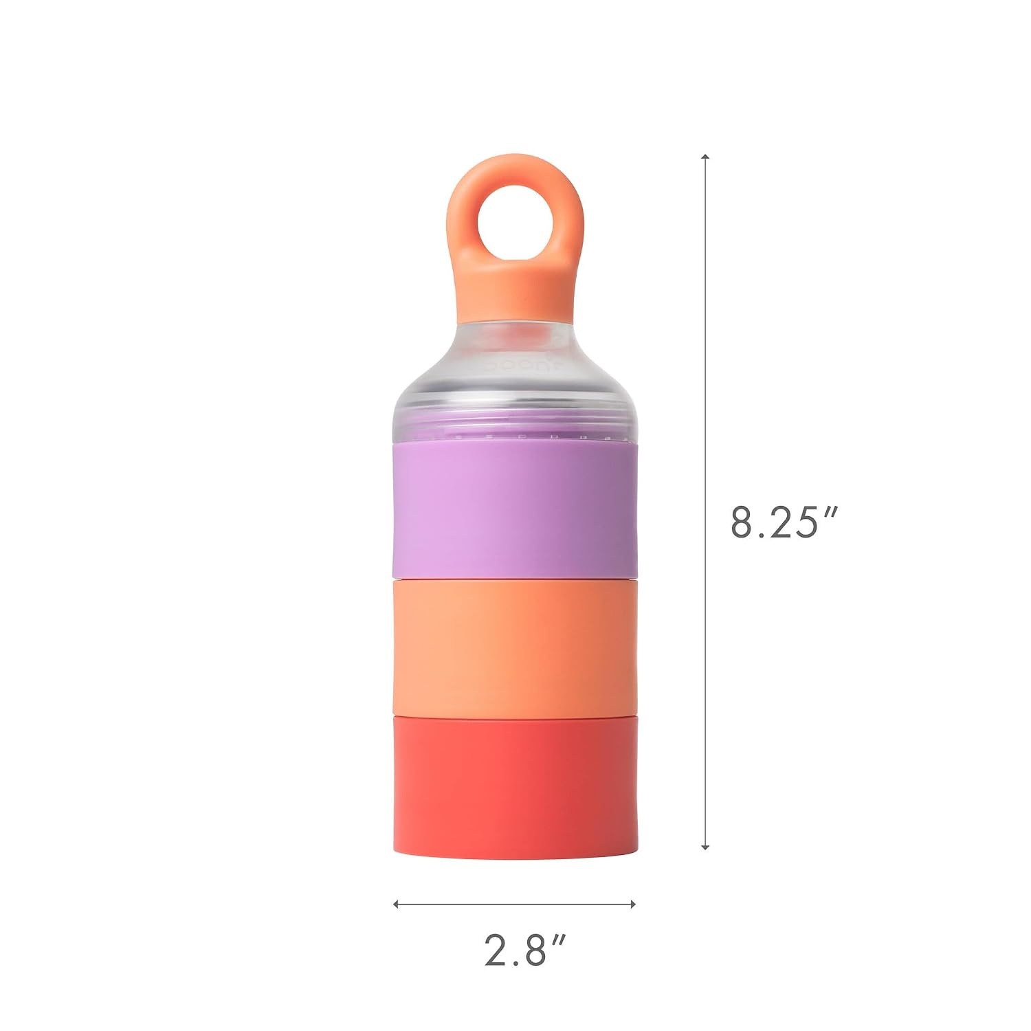 image:imageBoon Triful Baby Formula Dispenser On The Go Insulated Stainless Steel Formula Containers with Stacking Design Baby BottleFeeding Supplies for Travel PinkPink