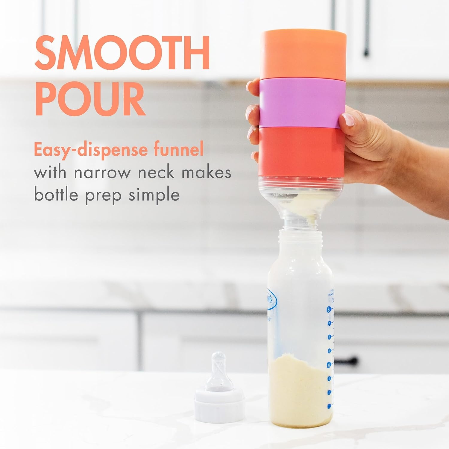 image:imageBoon Triful Baby Formula Dispenser On The Go Insulated Stainless Steel Formula Containers with Stacking Design Baby BottleFeeding Supplies for Travel PinkPink