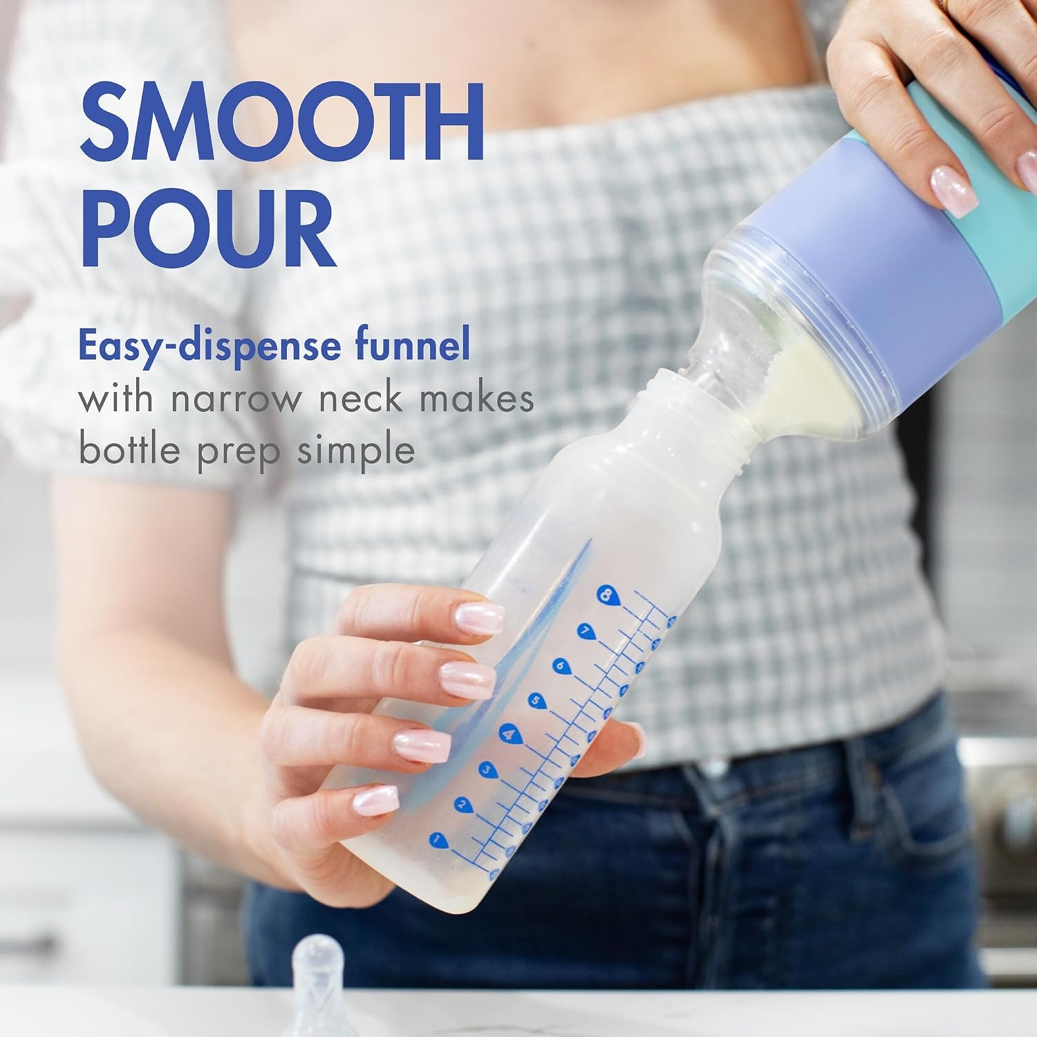 image:imageBoon Triful Baby Formula Dispenser On The Go Insulated Stainless Steel Formula Containers with Stacking Design Baby BottleFeeding Supplies for Travel PinkBlue