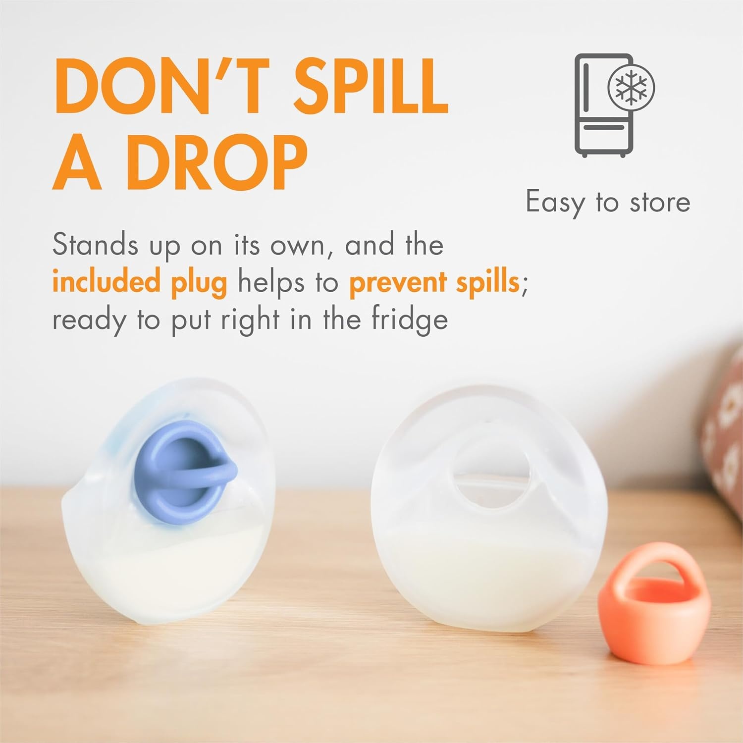 image:imageBoon Trove Silicone Manual Breast Pump Passive Milk Collector with Plug Hands Free Pumping for Nursing Breastfeeding Essentials Teal Plug 1 Count2 Count w Travel Pouch