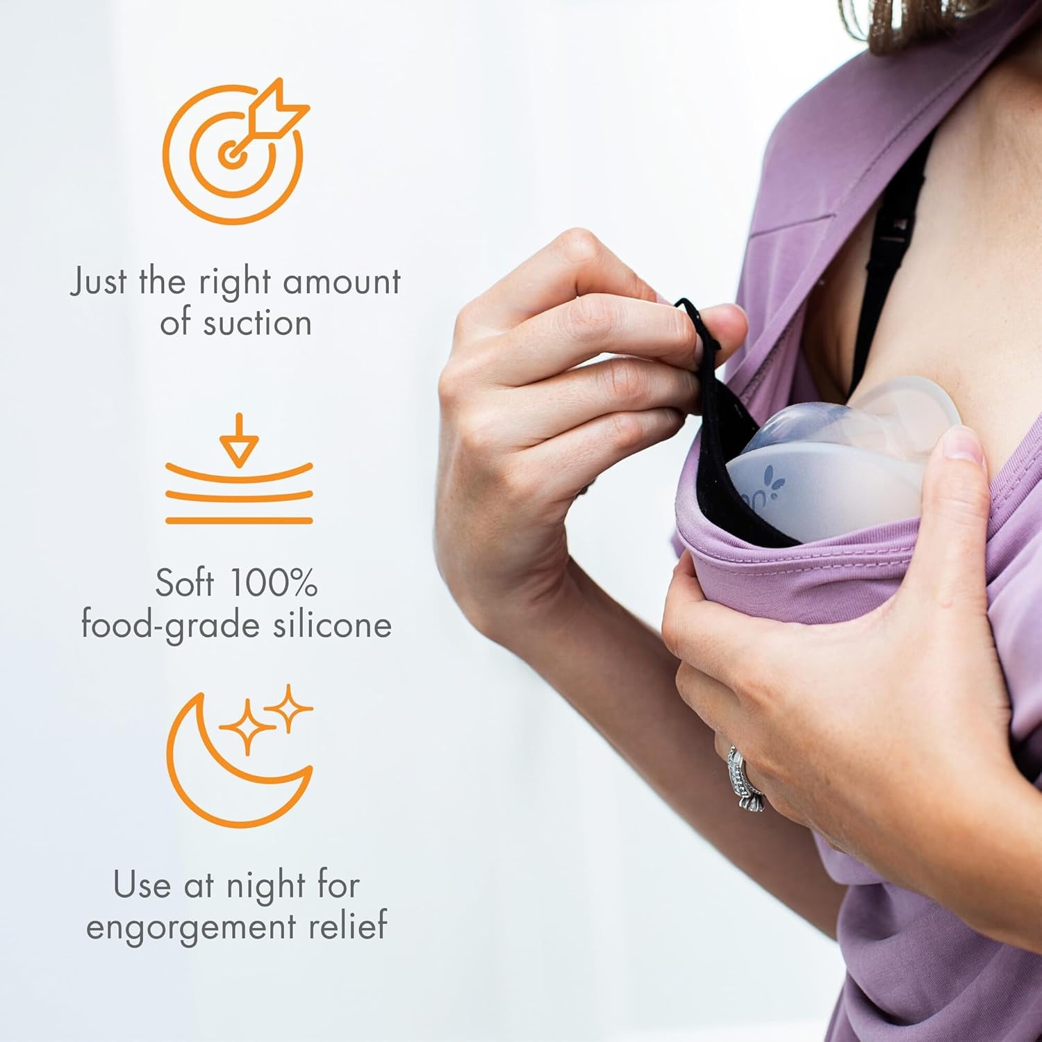 image:imageBoon Trove Silicone Manual Breast Pump Passive Milk Collector with Plug Hands Free Pumping for Nursing Breastfeeding Essentials Teal Plug 1 Count2 Count w Travel Pouch