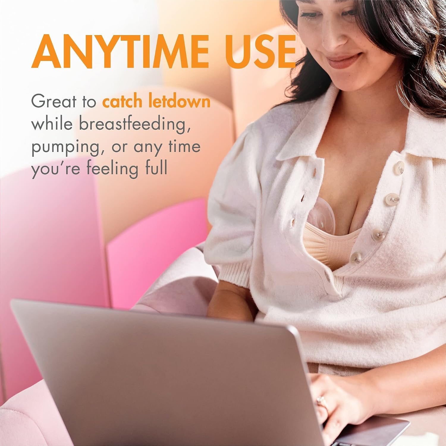 image:imageBoon Trove Silicone Manual Breast Pump Passive Milk Collector with Plug Hands Free Pumping for Nursing Breastfeeding Essentials Teal Plug 1 Count1 Count