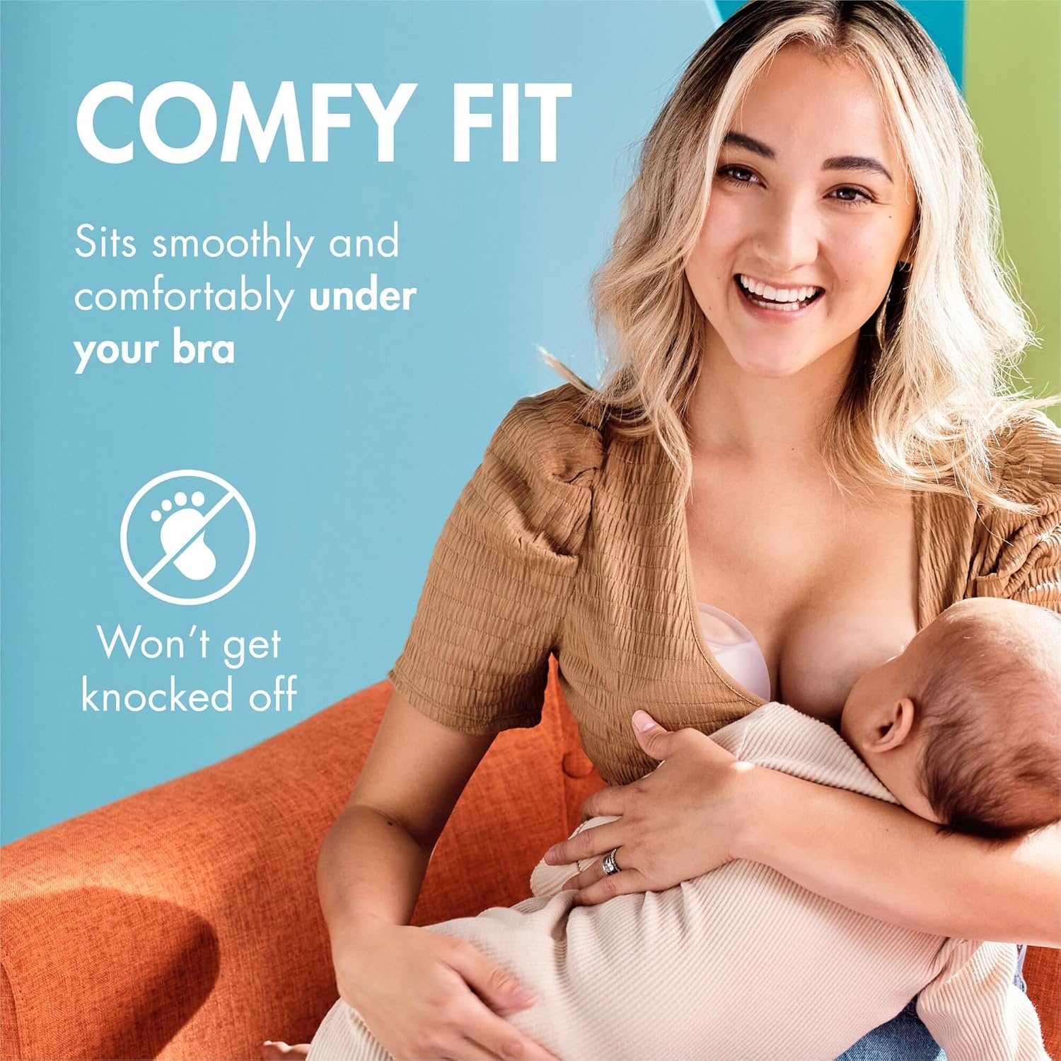 image:imageBoon Trove Silicone Manual Breast Pump Passive Milk Collector with Plug Hands Free Pumping for Nursing Breastfeeding Essentials Teal Plug 1 Count2 Count w Travel Pouch