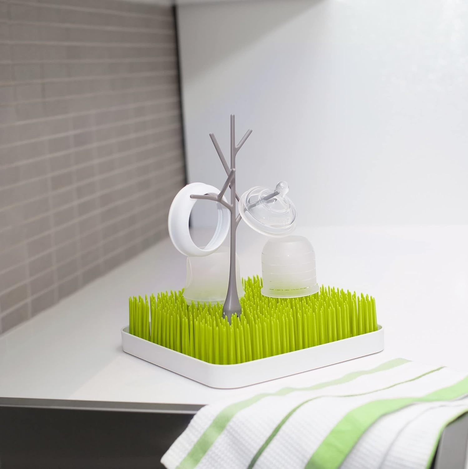 image:imageBoon Twig Baby Bottle Drying Rack Accessories Space Saving Baby Accessories for Baby BottleFeeding Supplies Bottle Rack Dryer Attachments for Baby Bottle Storage 2 CountStem Pack of 2