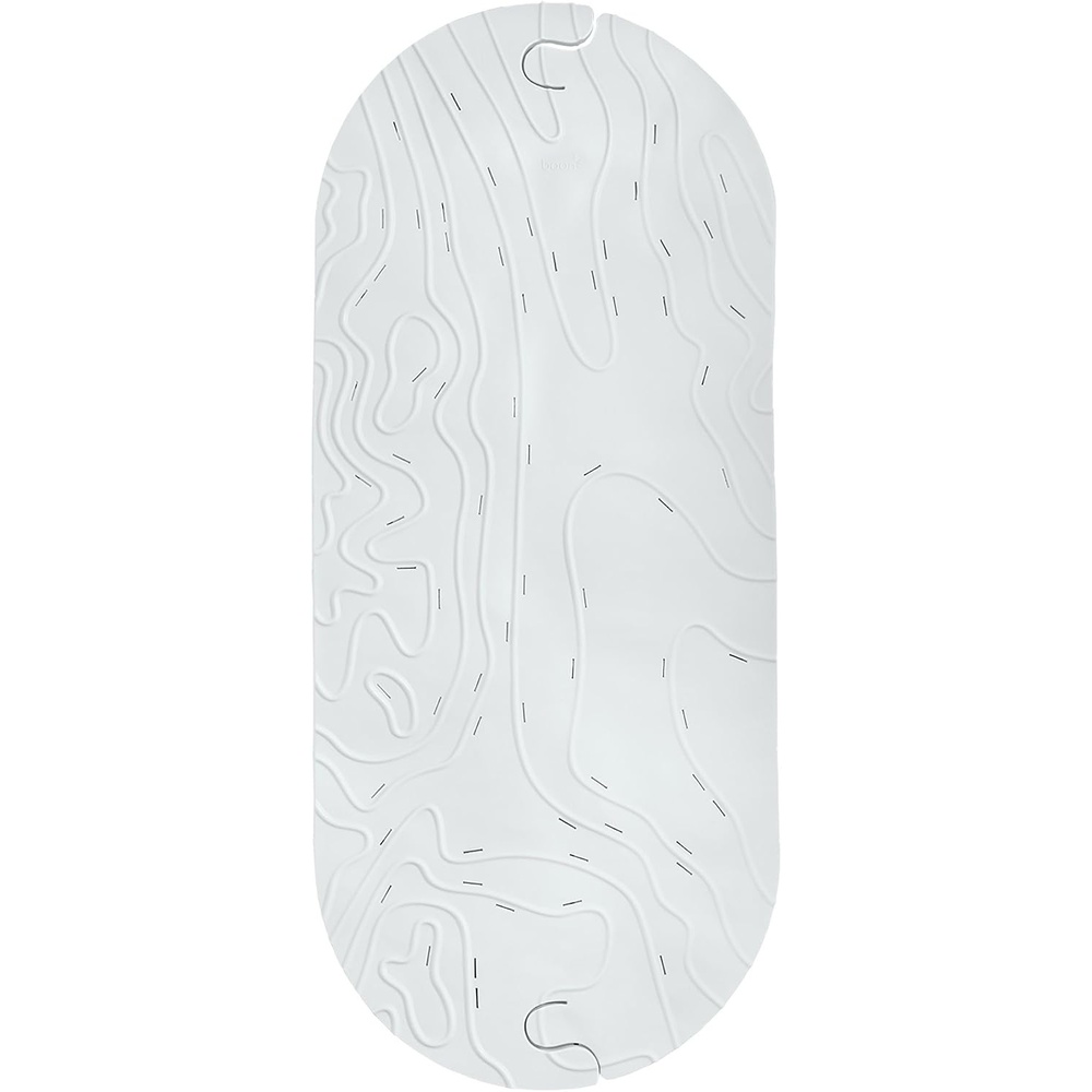 image:imageBoon B11192 RIPPLE Textured Non Slip Baby Bath Tub Mat with Hanging Hook and Drain Holes BlueGriffle