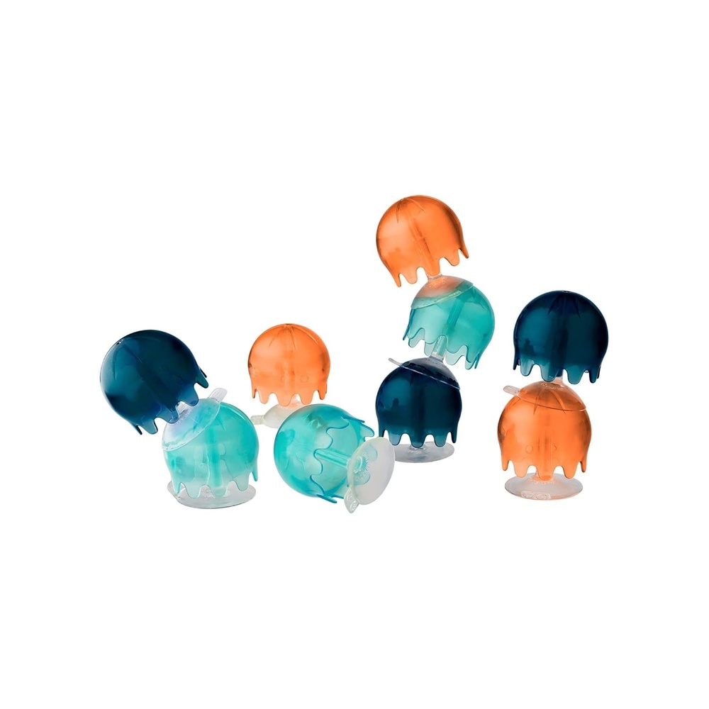 image:imageBoon Jellies Suction Cup Bath Toys  Bathtub Baby Sensory Toys  Jellyfish Suction Toys for Bath Time  NavyCoral  Baby and Toddler Bath Toys  9 Count  Ages 12 Months and UpNavyCoral