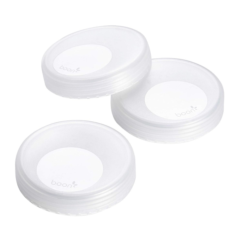 image:imageBoon Nursh Breast Milk Storage Lids Made for Boon Nursh Bottles Lids for Formula Travel Container Breastfeeding Essentials and Baby Feeding Supplies 3 Count