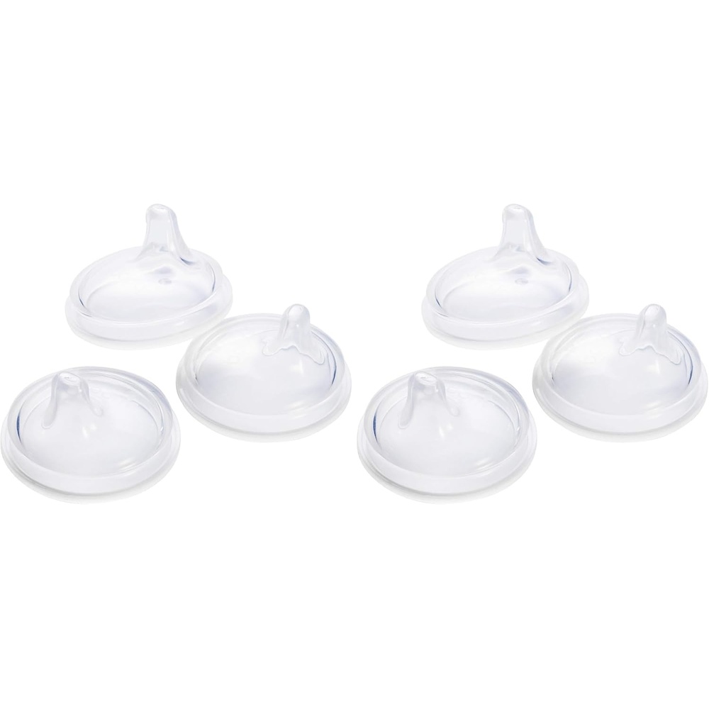image:imageBoon Nursh Silicone Sippy Cup Lid  Convertible Transitional Sippy Spouts for Nursh Baby Bottles  Sippy Cup Lids for Babies  Baby Feeding Supplies  Ages 6 Months and Up  3 Count3 Count Pack of 2