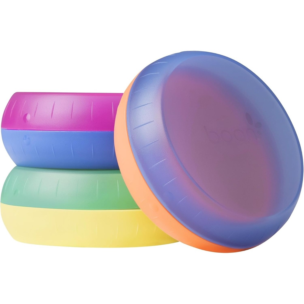 image:imageBoon Nursh Storage Buns Holds Boon Nursh Bottle Pouches Nipples and Pacifiers BottleFeeding Supplies Color Block 3 Count