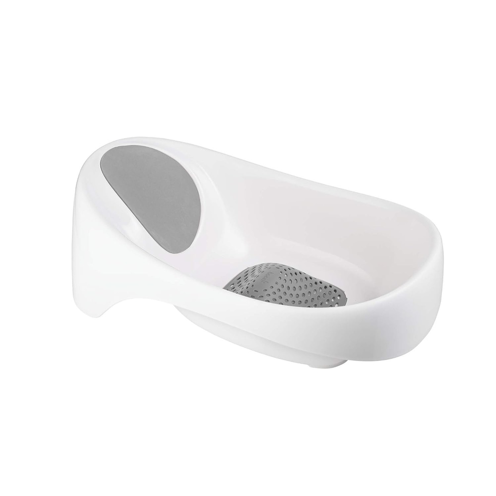 image:imageBoon Soak 3 Stage Baby Bathtub Baby Bath Tub with Three Support Positions for Newborn to Toddlers Color Changing Drain Plug for Ideal Bath Temperature Gray Ages 0 to 18 Months and UpWhite
