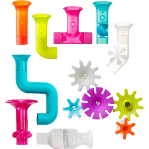Boon Bundle Baby and Toddler Bath Toys – Includes Boon Pipes, Cogs, and Tubes Bathtub Toys – Toddler Sensory Toys – Multicolored – 13 Count – Ages 12 Months and Up(Set 3)