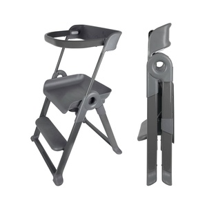 Boon Pivot Toddler Tower – Folding Toddler Step Stool for Bathroom Sink or Kitchen Countertop – Step Stool for Toddlers with CPC Certification – Gray – Ages 18 Months to 4 Years(Gray)