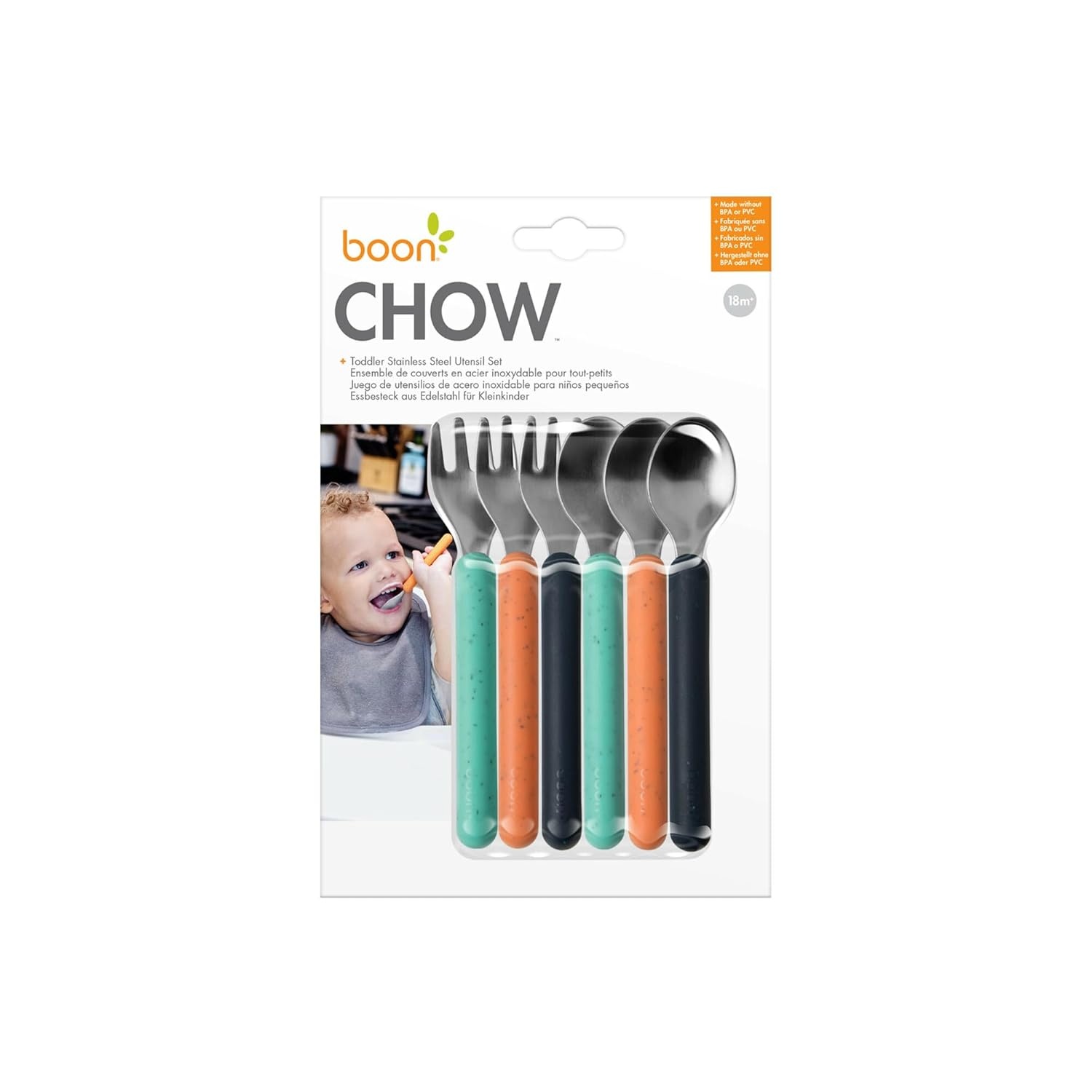 image:imageBoon Chow Silicone Plate Set 3 Unbreakable Divided Toddler Plates Baby Plates for 6 Months and Up Baby Led Weaning Supplies Mint MulticolorOrange