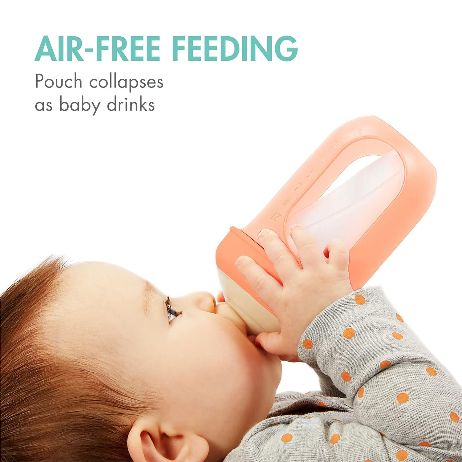 image:imageBoon Nursh Reusable Silicone Pouch Baby Bottles Slow Flow Nipple Silicone Baby Bottle Pouch and Nipple Baby Feeding Essentials Mint 03 Months 3 Count 4 OunceMint