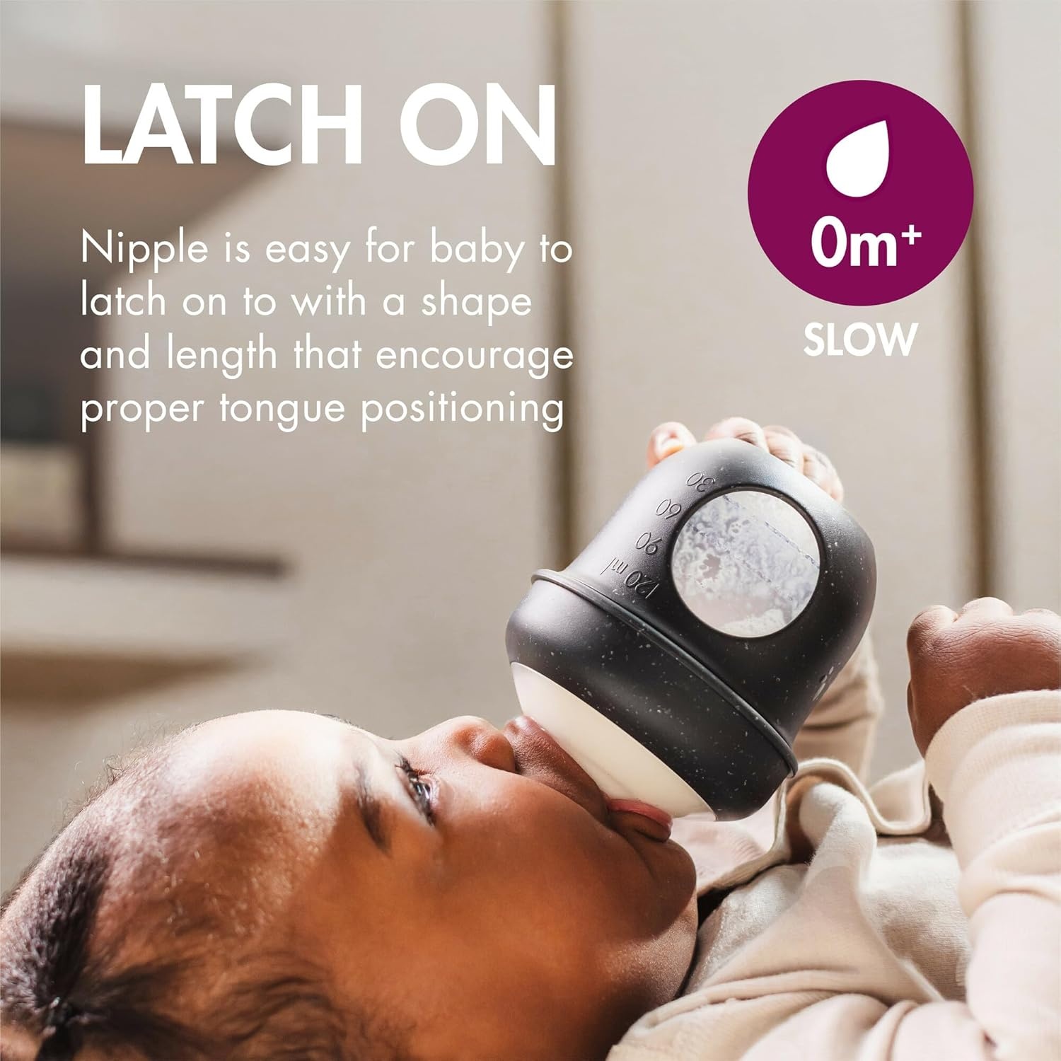 image:imageBoon Nursh Reusable Silicone Pouch Baby Bottles Slow Flow Nipple Silicone Baby Bottle Pouch and Nipple Baby Feeding Essentials Mint 03 Months 3 Count 4 OunceSpeckle